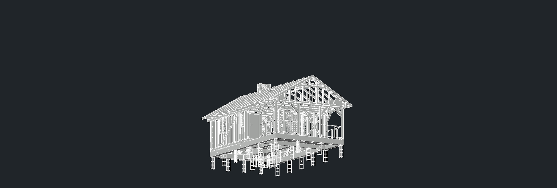 Drewniany dom szkieletowy 