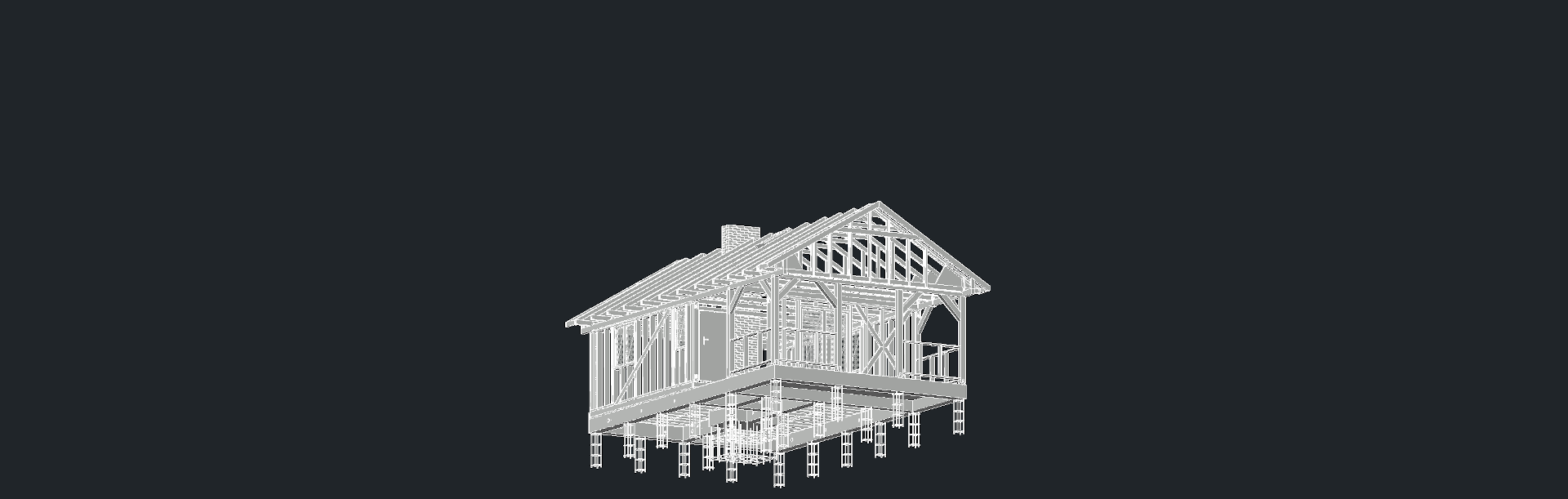 Drewniany dom szkieletowy 